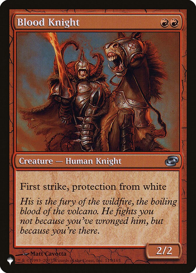 Blood Knight (PLC-115) - The List (PLST)