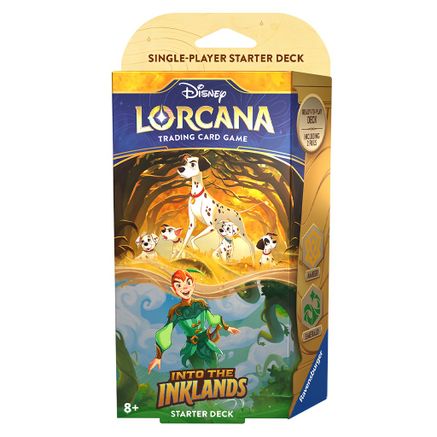 Disney Lorcana Starter Deck, Emerald / Amber - Into the Inklands (3)