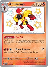 Armarouge (115) - SV: Paldean Fates (PAF)