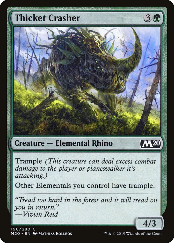 Thicket Crasher (196) - Core Set 2020 (M20)