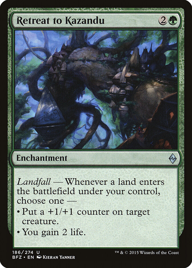 Retreat to Kazandu (186) - Battle for Zendikar (BFZ)