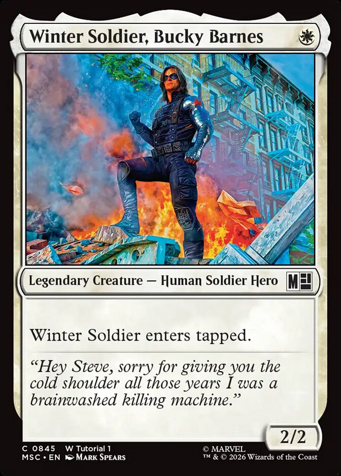 Winter Soldier, Bucky Barnes (845) - Marvel Super Heroes Commander (MSC)