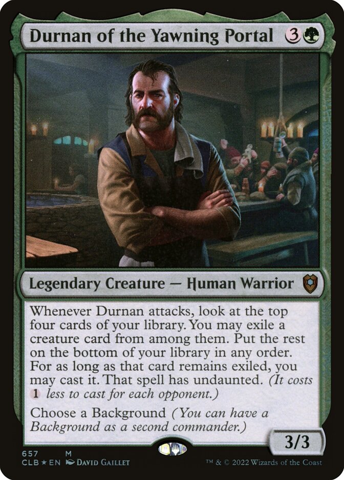 Durnan of the Yawning Portal (657) - Commander Legends: Battle for Baldur's Gate (CLB)