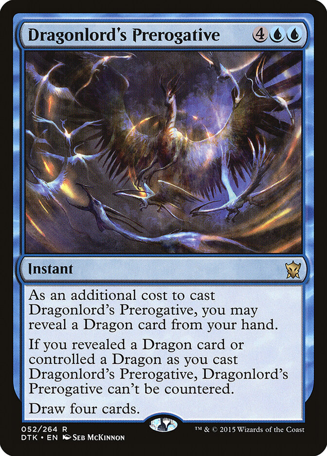 Dragonlord's Prerogative (52) - Dragons of Tarkir (DTK)