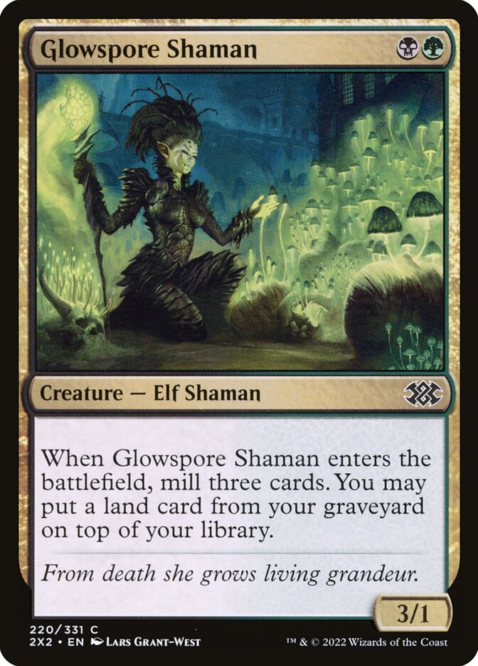 Glowspore Shaman (220) - Double Masters 2022 (2X2)