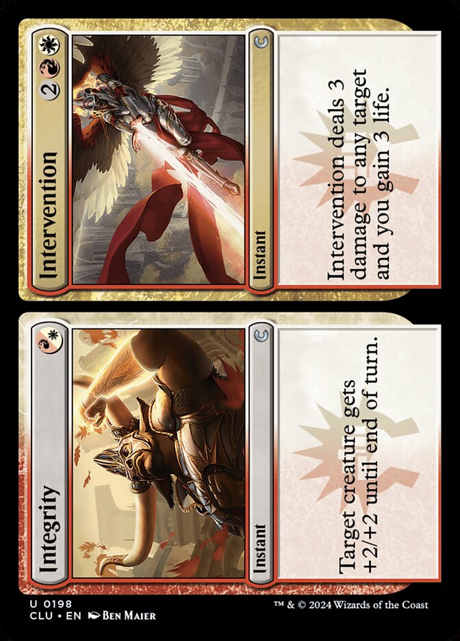 Integrity // Intervention (198) - Ravnica: Clue Edition (CLU)