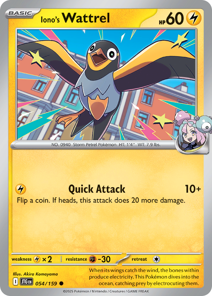 Iono's Wattrel (54/159) - Journey Together (JTG)