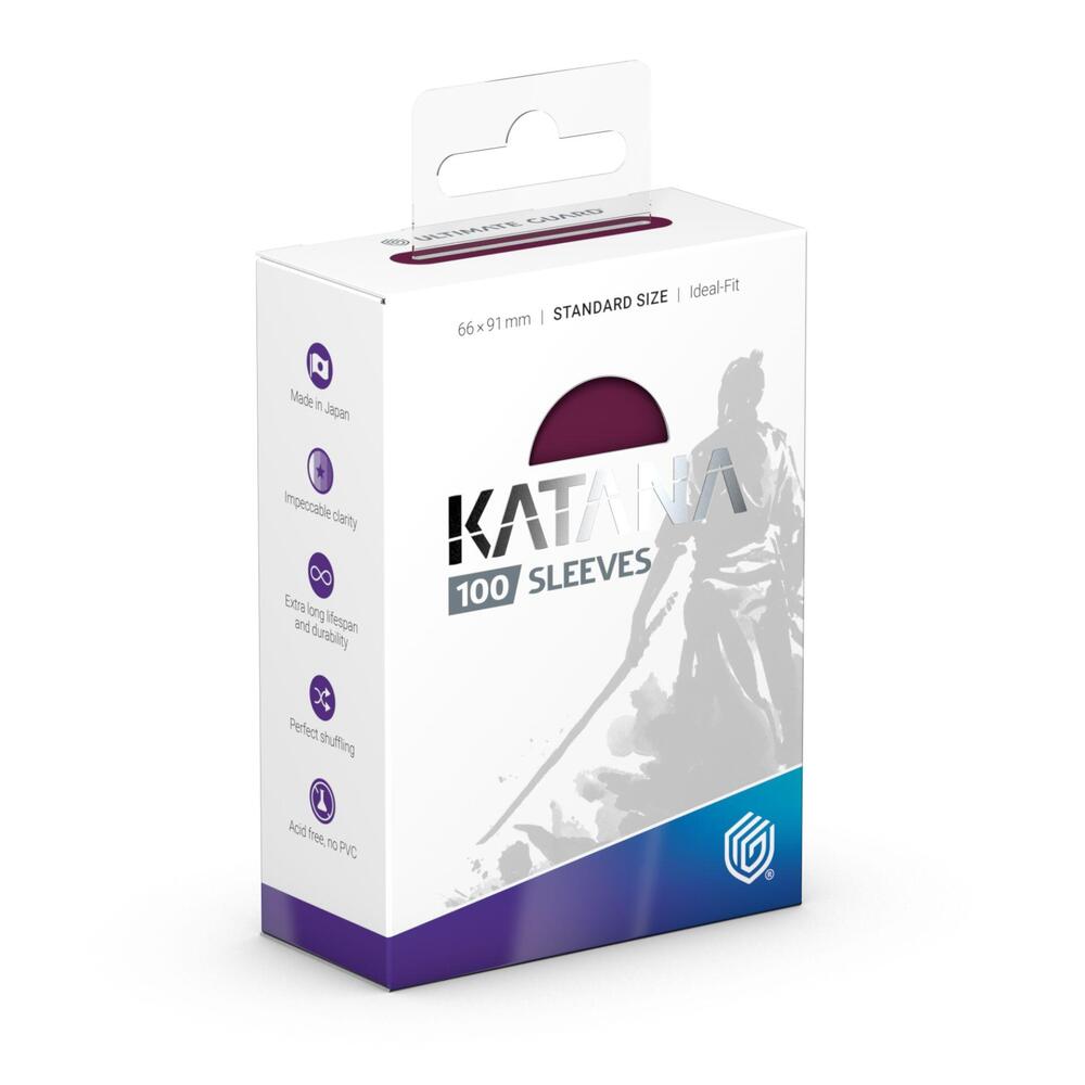 Katana Standard Size Sleeves - Radiant Plum (100-Pack) - Ultimate Guard Card Sleeves