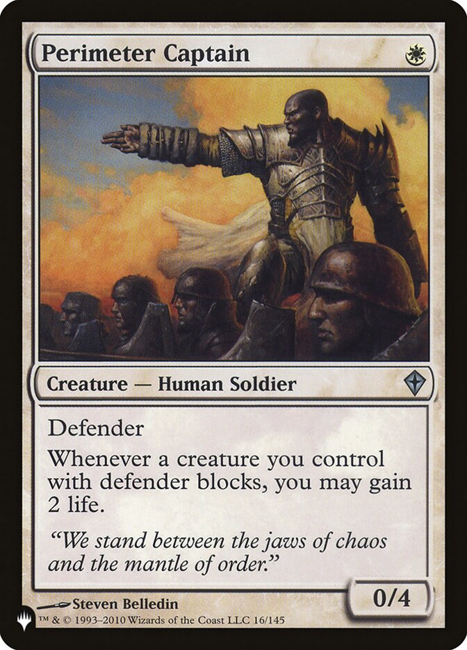 Perimeter Captain (WWK-16) - The List (PLST)