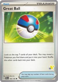 Great Ball - Pikachu 29 (183) - Battle Academy 2024 (BA24)
