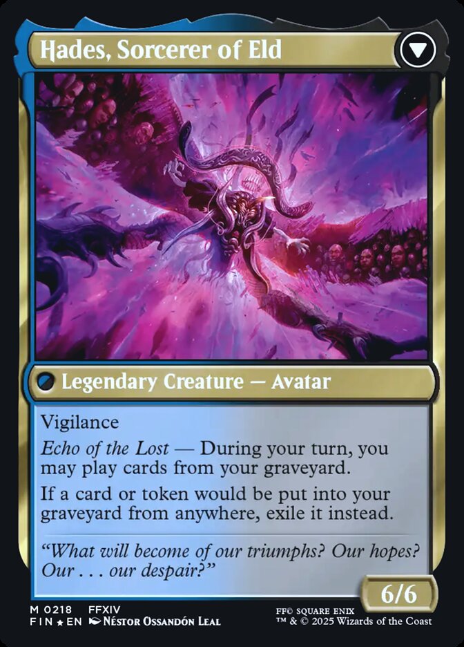 Emet-Selch, Unsundered // Hades, Sorcerer of Eld (218s) - Final Fantasy Promos (PFIN)