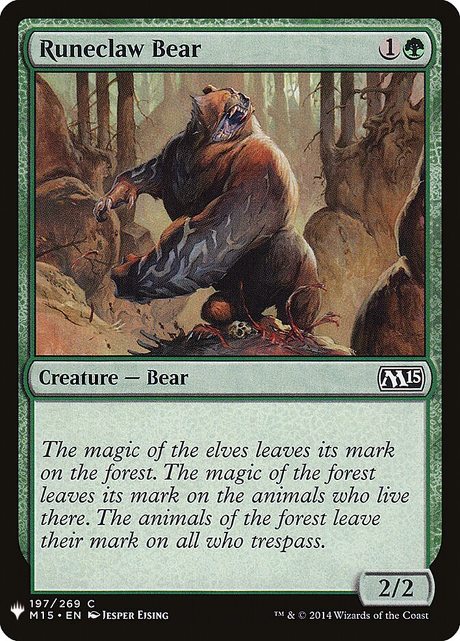 Runeclaw Bear (M15-197) - The List (PLST)