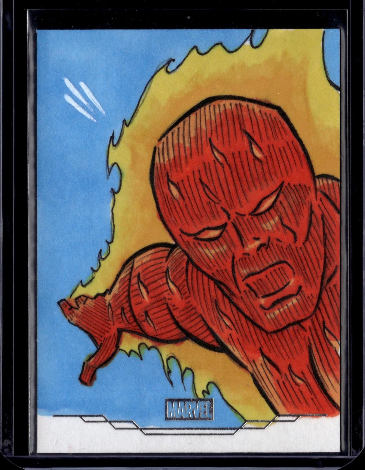 Topps Marvel Human Torch Art Sketch 1/1