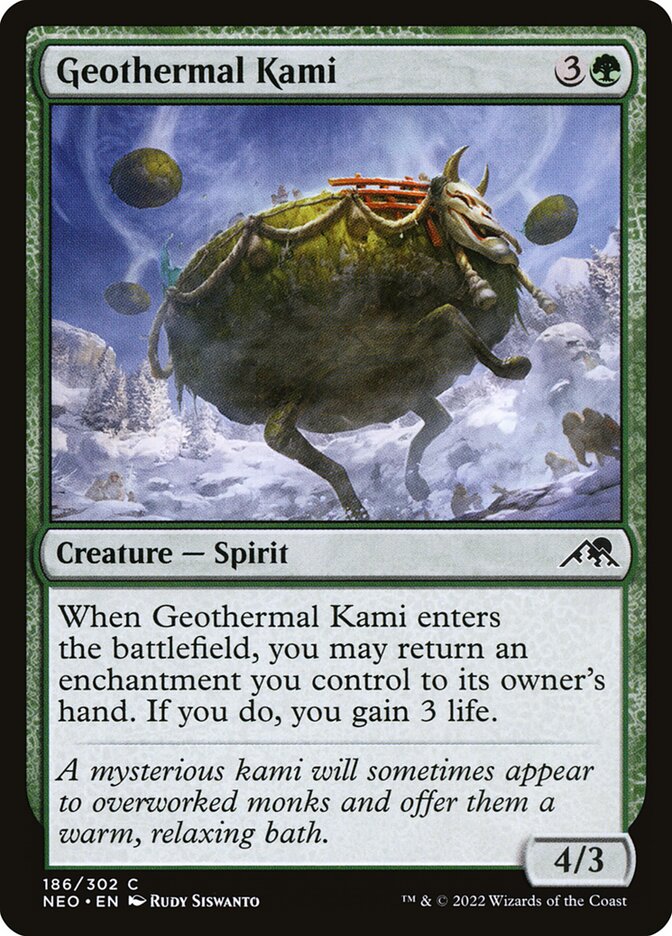 Geothermal Kami (186) - Kamigawa: Neon Dynasty (NEO)