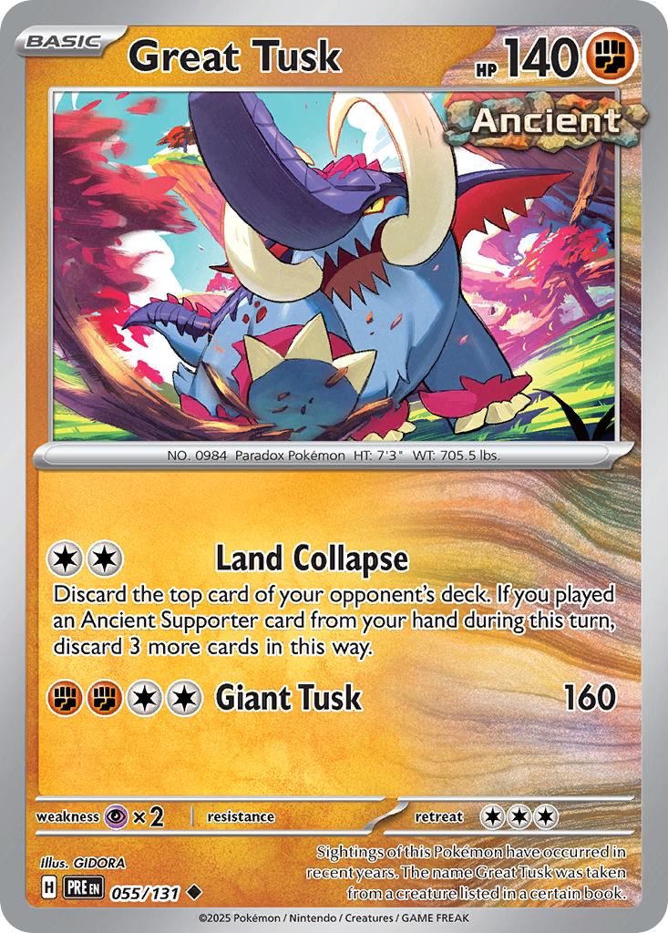 Great Tusk (55/131) - Prismatic Evolutions (PRE)
