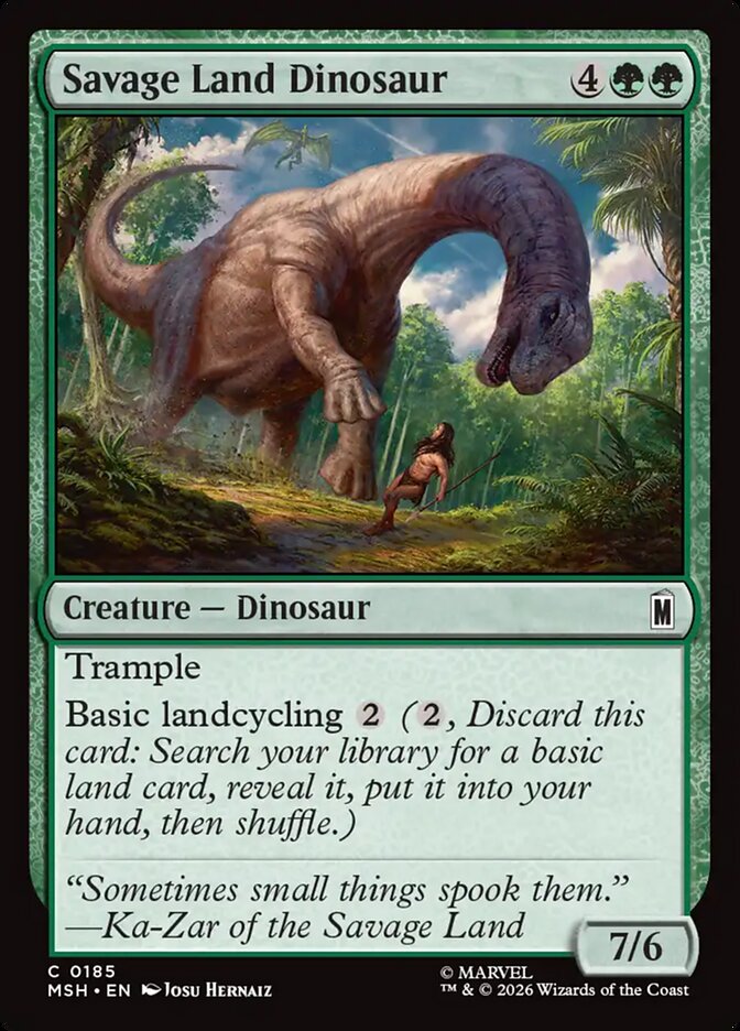 Savage Land Dinosaur (185) - Marvel Super Heroes (MSH)