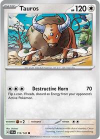 Tauros (112) - SV07: Stellar Crown (SCR)