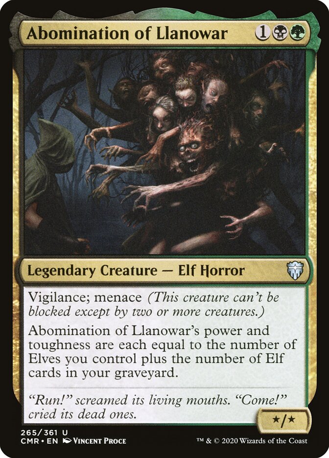 Abomination of Llanowar (265) - Commander Legends (CMR)
