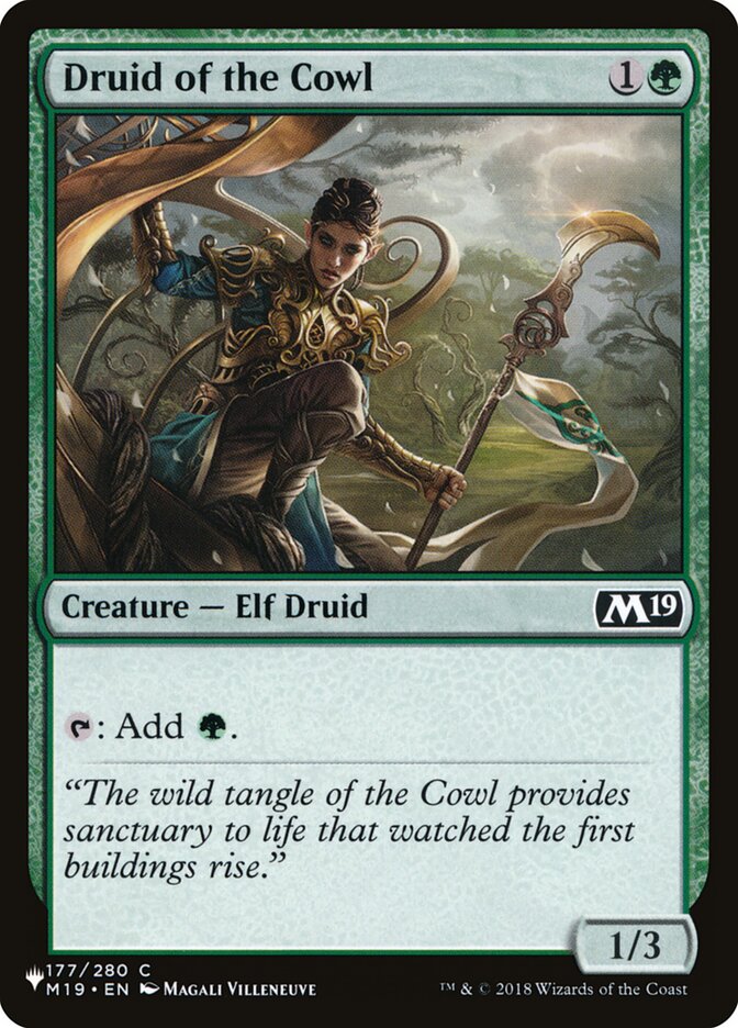 Druid of the Cowl (M19-177) - The List (PLST)