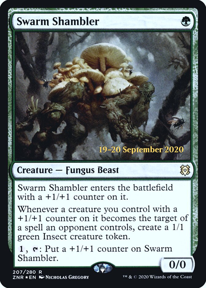 Swarm Shambler (207s) - Zendikar Rising Promos (PZNR)