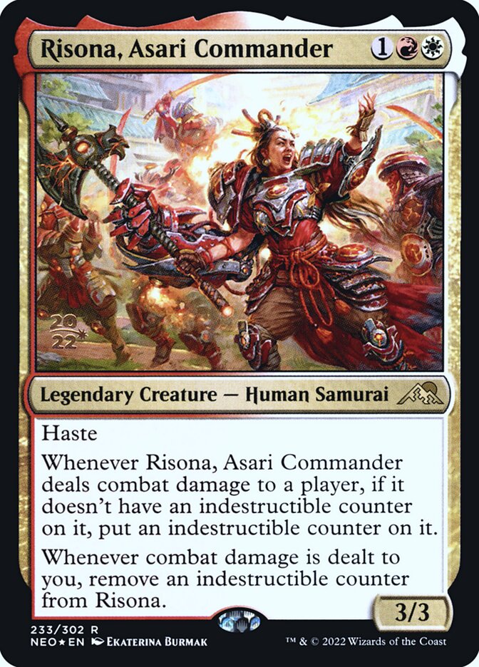 Risona, Asari Commander (233s) - Kamigawa: Neon Dynasty Promos (PNEO)