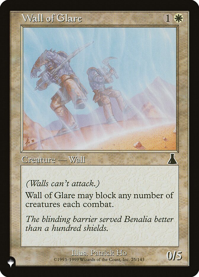 Wall of Glare (UDS-25) - The List (PLST)