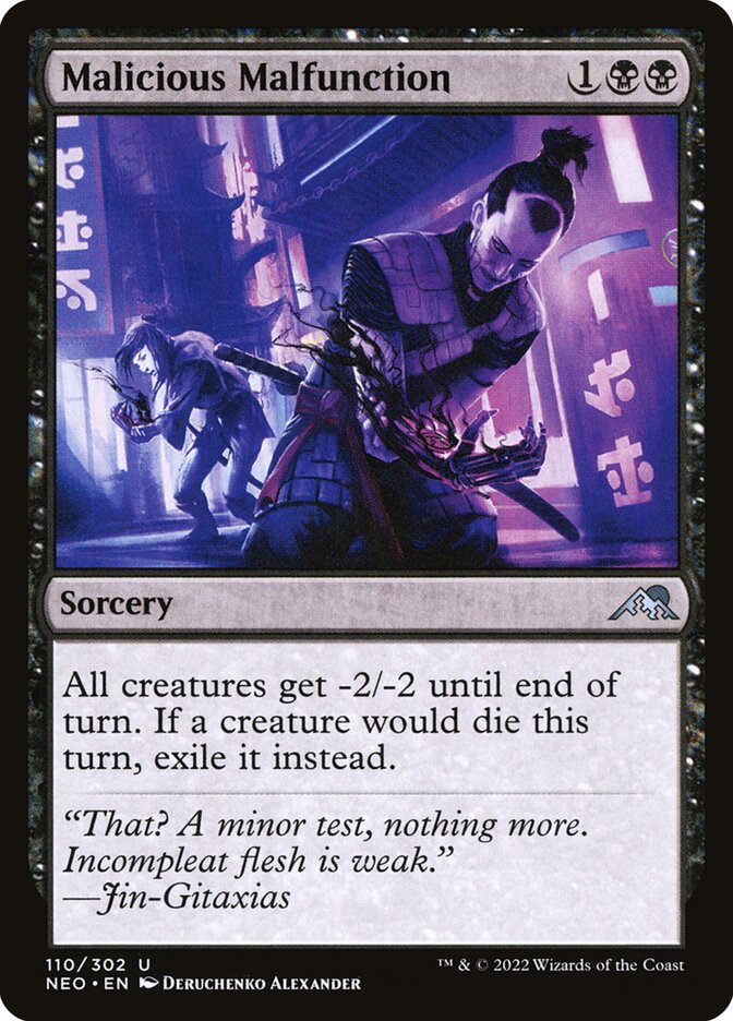 Malicious Malfunction (110) - Kamigawa: Neon Dynasty (NEO)