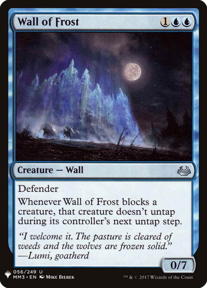 Wall of Frost (MM3-56) - The List (PLST)