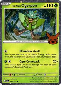 Teal Mask Ogerpon Cosmos Holo (24) - Trick or Trade BOOster Bundle 2024 (TTBB24)