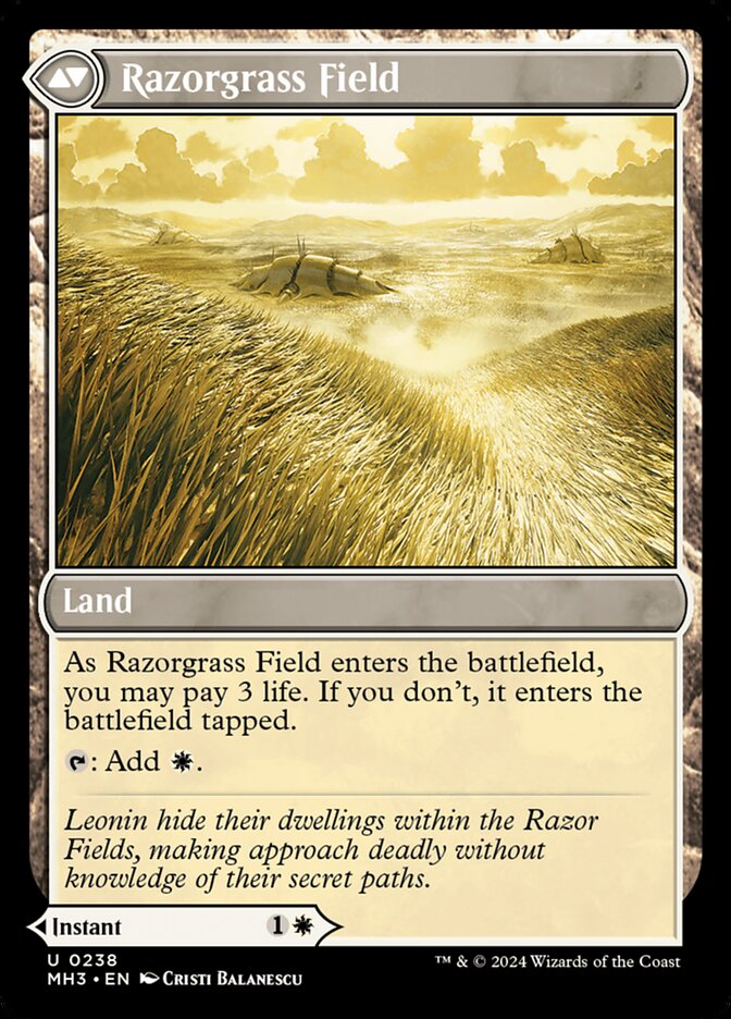 Razorgrass Ambush // Razorgrass Field (238) - Modern Horizons 3 (MH3)