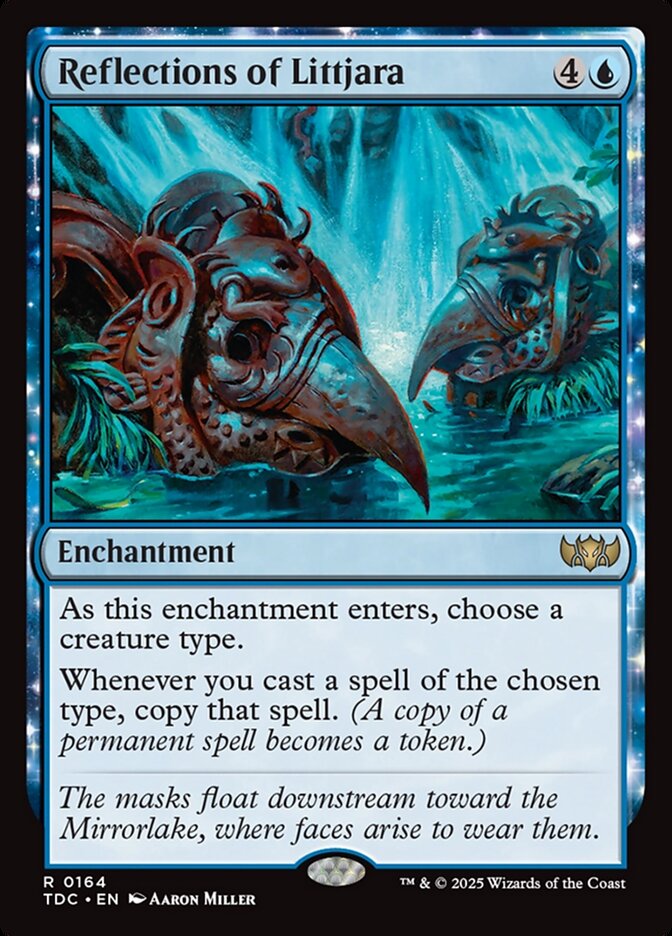 Reflections of Littjara (164) - Tarkir: Dragonstorm Commander (TDC)