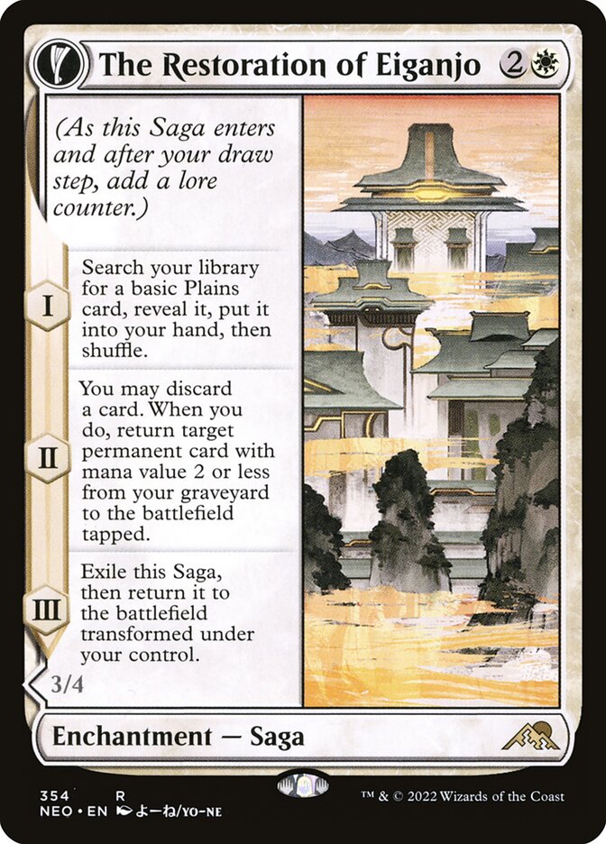 The Restoration of Eiganjo // Architect of Restoration (354) - Kamigawa: Neon Dynasty (NEO)