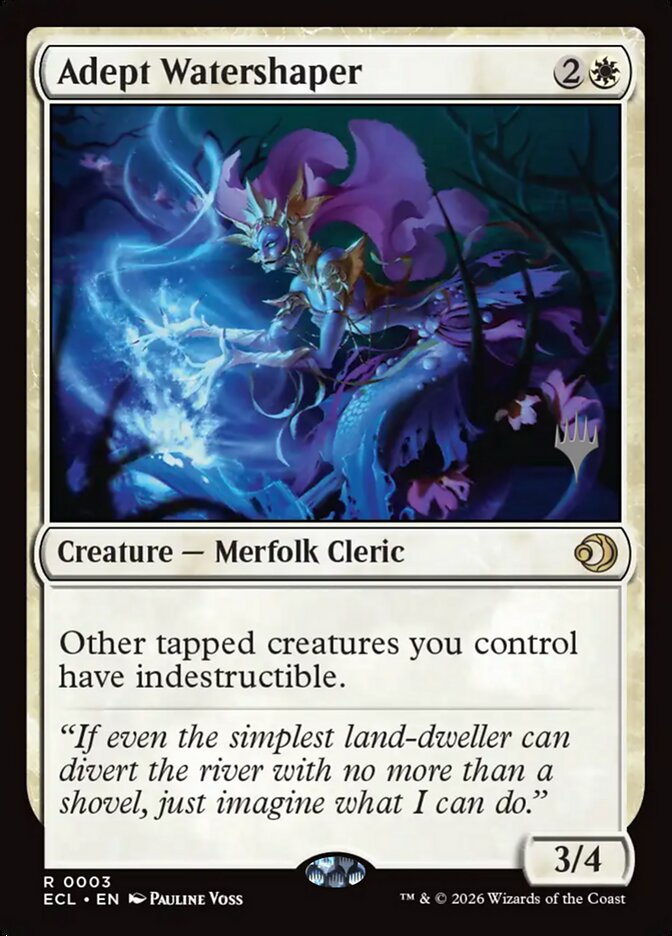 Adept Watershaper (3p) - Lorwyn Eclipsed Promos (PECL)