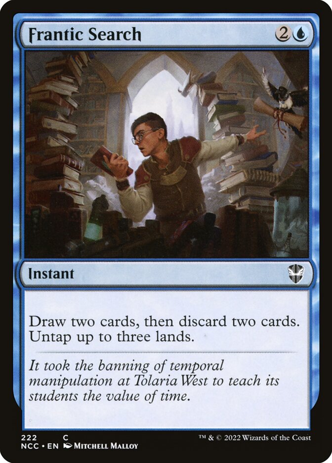 Frantic Search (222) - New Capenna Commander (NCC)
