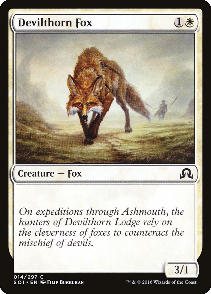 Devilthorn Fox (14) - Shadows over Innistrad (SOI)