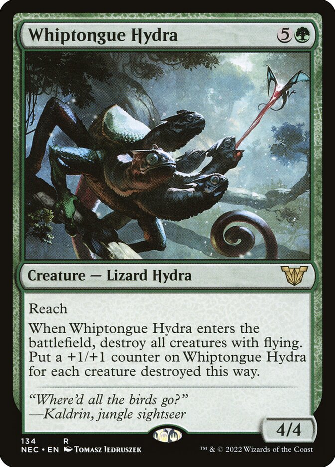 Whiptongue Hydra (134) - Neon Dynasty Commander (NEC)