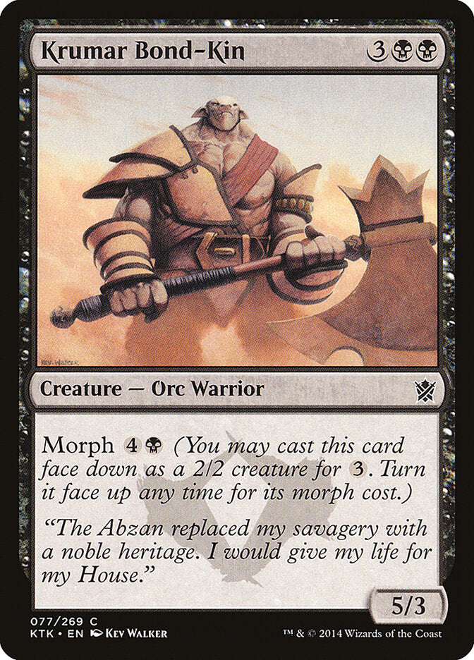 Krumar Bond-Kin (77) - Khans of Tarkir (KTK)