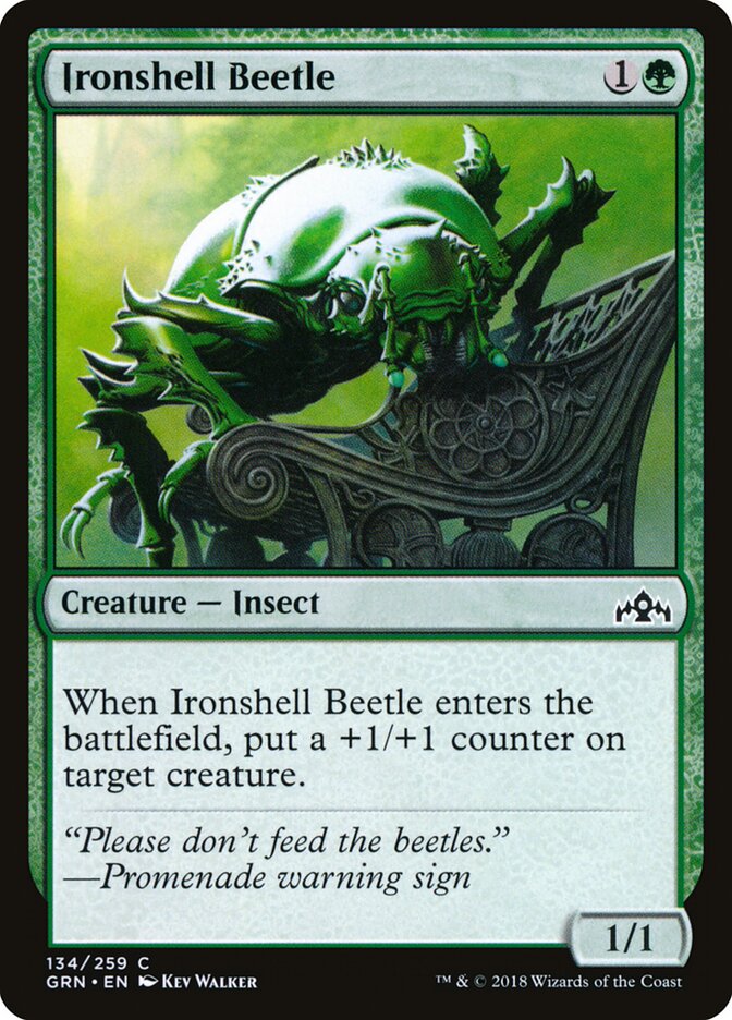 Ironshell Beetle (134) - Guilds of Ravnica (GRN)