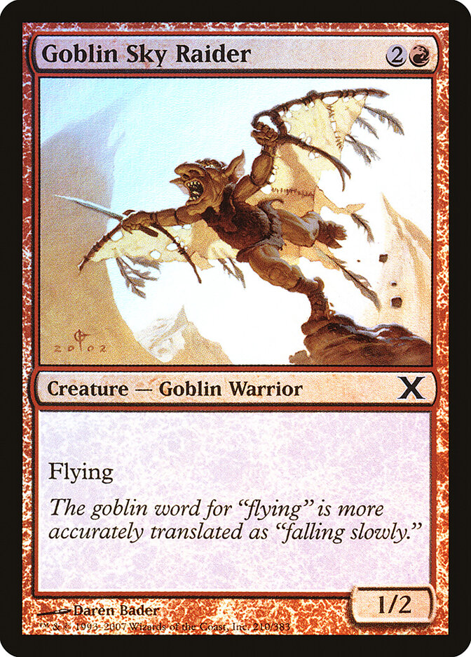 Goblin Sky Raider (210) - Tenth Edition (10E)