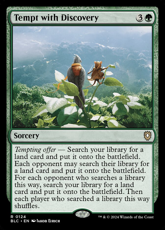 Tempt with Discovery (124) - Bloomburrow Commander (BLC)