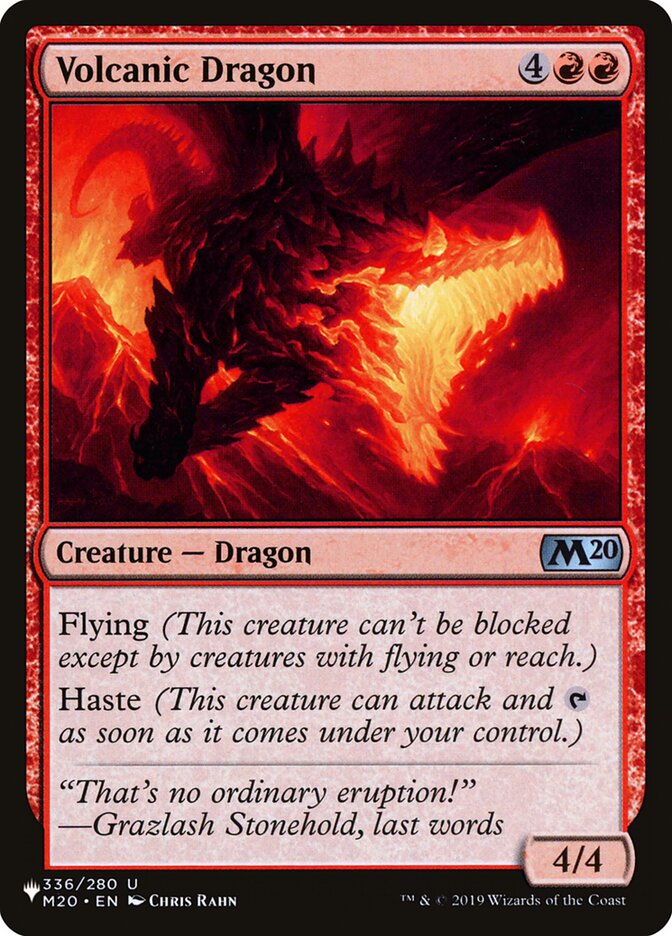 Volcanic Dragon (M20-336) - The List (PLST)