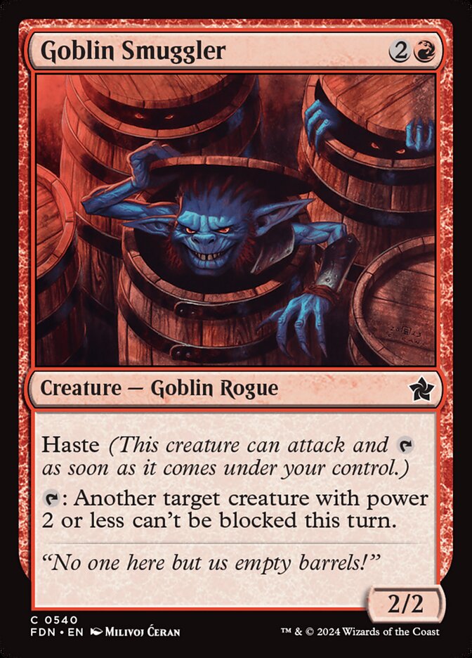 Goblin Smuggler (540) - Foundations (FDN)