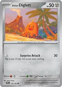Alolan Diglett (122) - SV08: Surging Sparks (SSP)