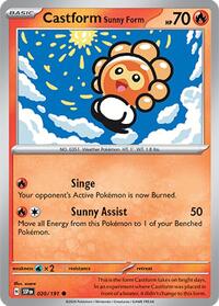Castform Sunny Form (20) - SV08: Surging Sparks (SSP)
