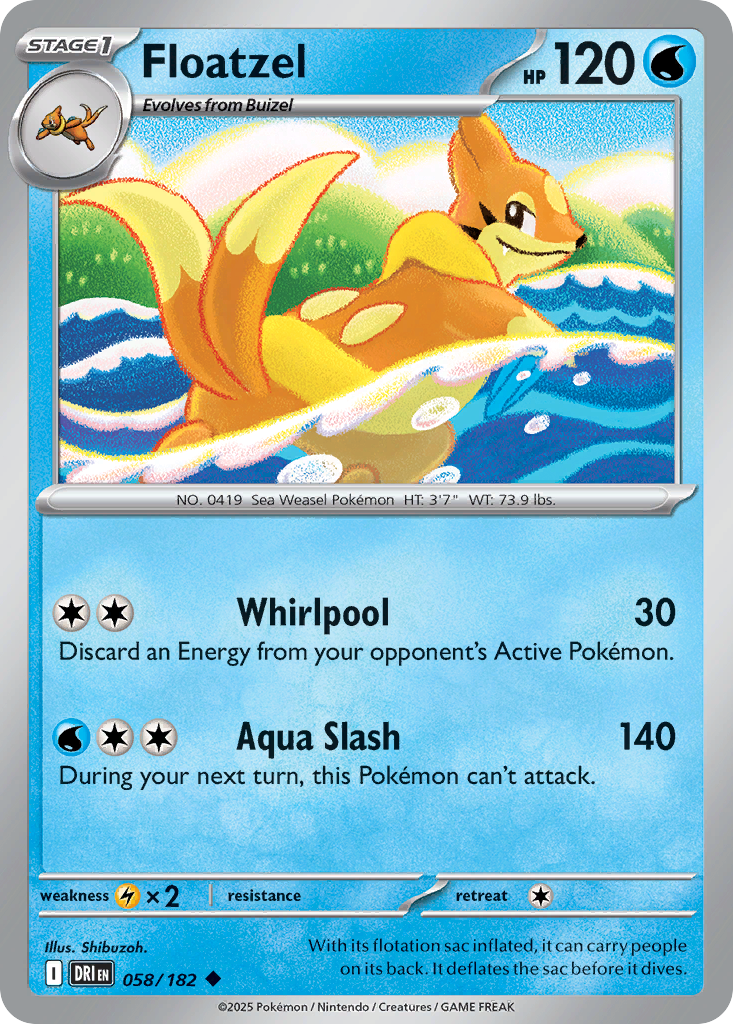 Floatzel (58/182) - Destined Rivals (DRI)