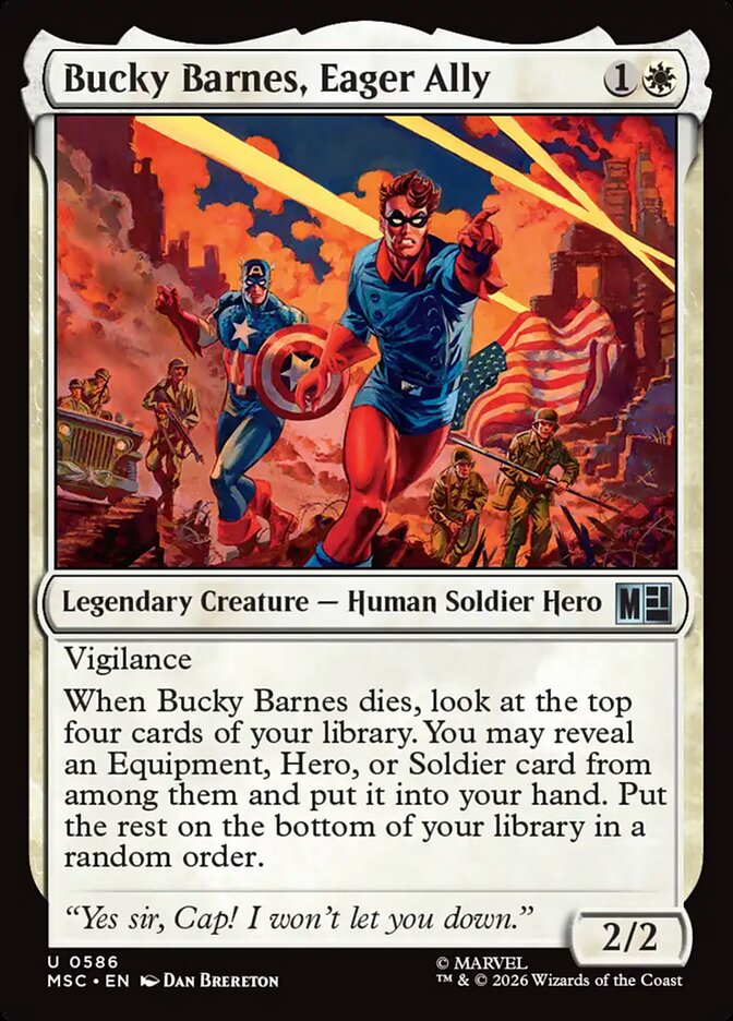 Bucky Barnes, Eager Ally (586) - Marvel Super Heroes Commander (MSC)