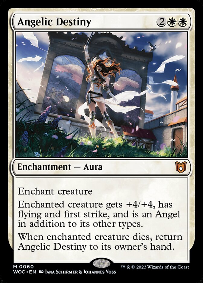 Angelic Destiny (60) - Wilds of Eldraine Commander (WOC)