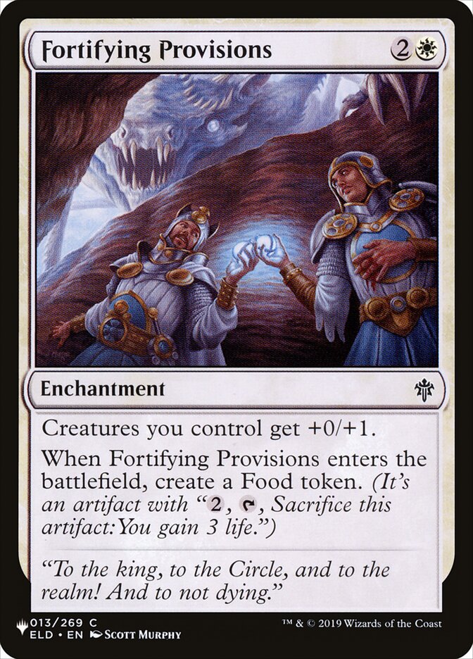 Fortifying Provisions (ELD-13) - The List (PLST)