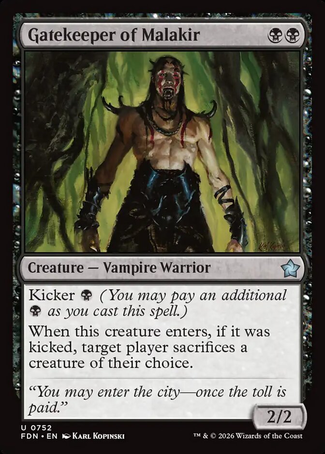 Gatekeeper of Malakir (752) - Foundations (FDN)