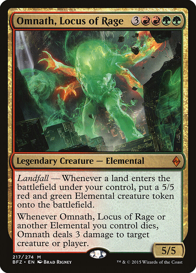 Omnath, Locus of Rage (217) - Battle for Zendikar (BFZ)